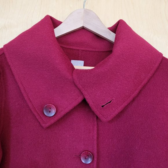 J. Jill Wool Blend Long Coat Red Size Large - Picture 5 of 13
